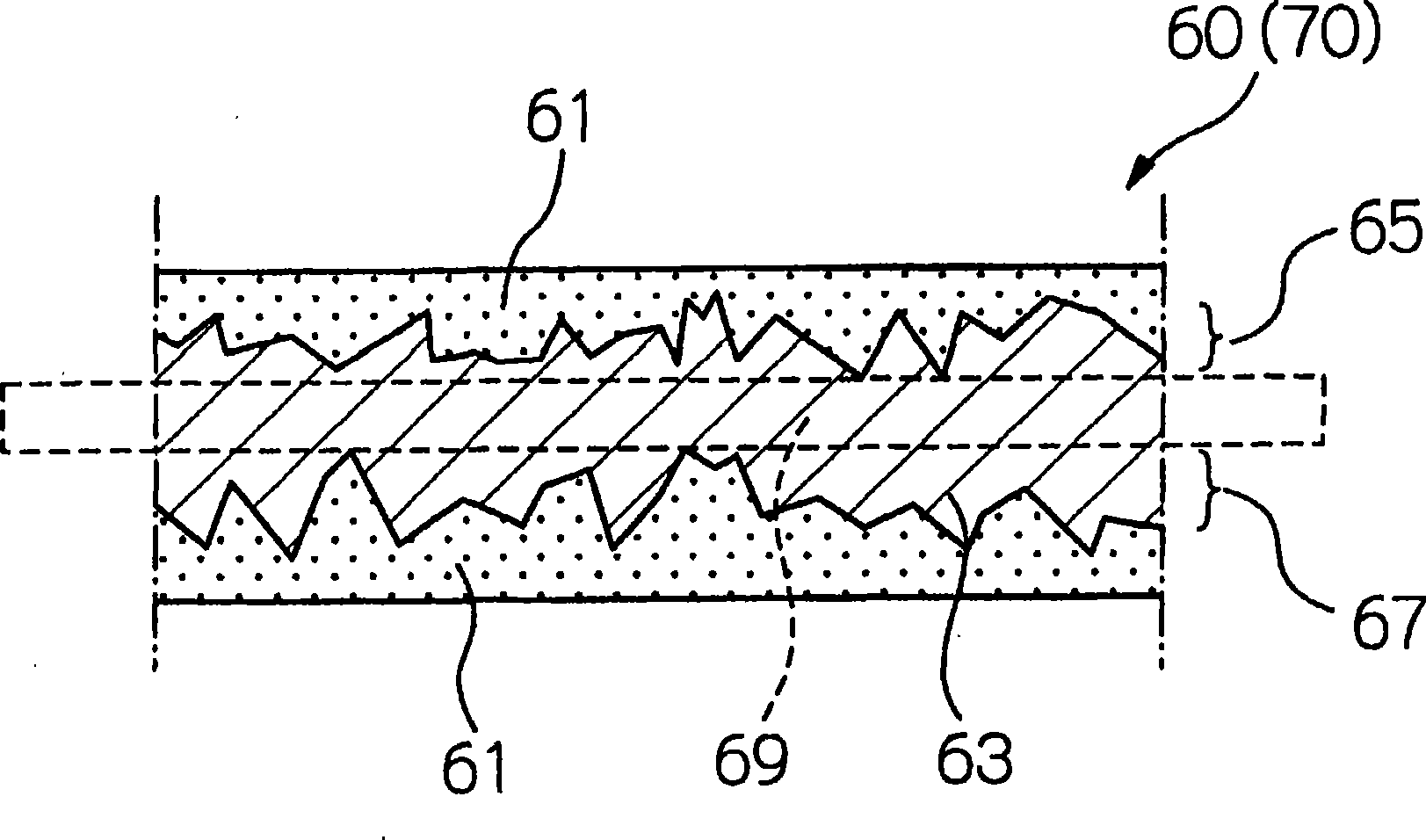 A device and a method of manufacturing a housing material