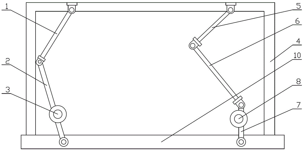 All-wheel-drive non-amplitude vibrating screen mechanism