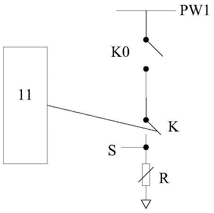 Switch signal output channel detection method and structure