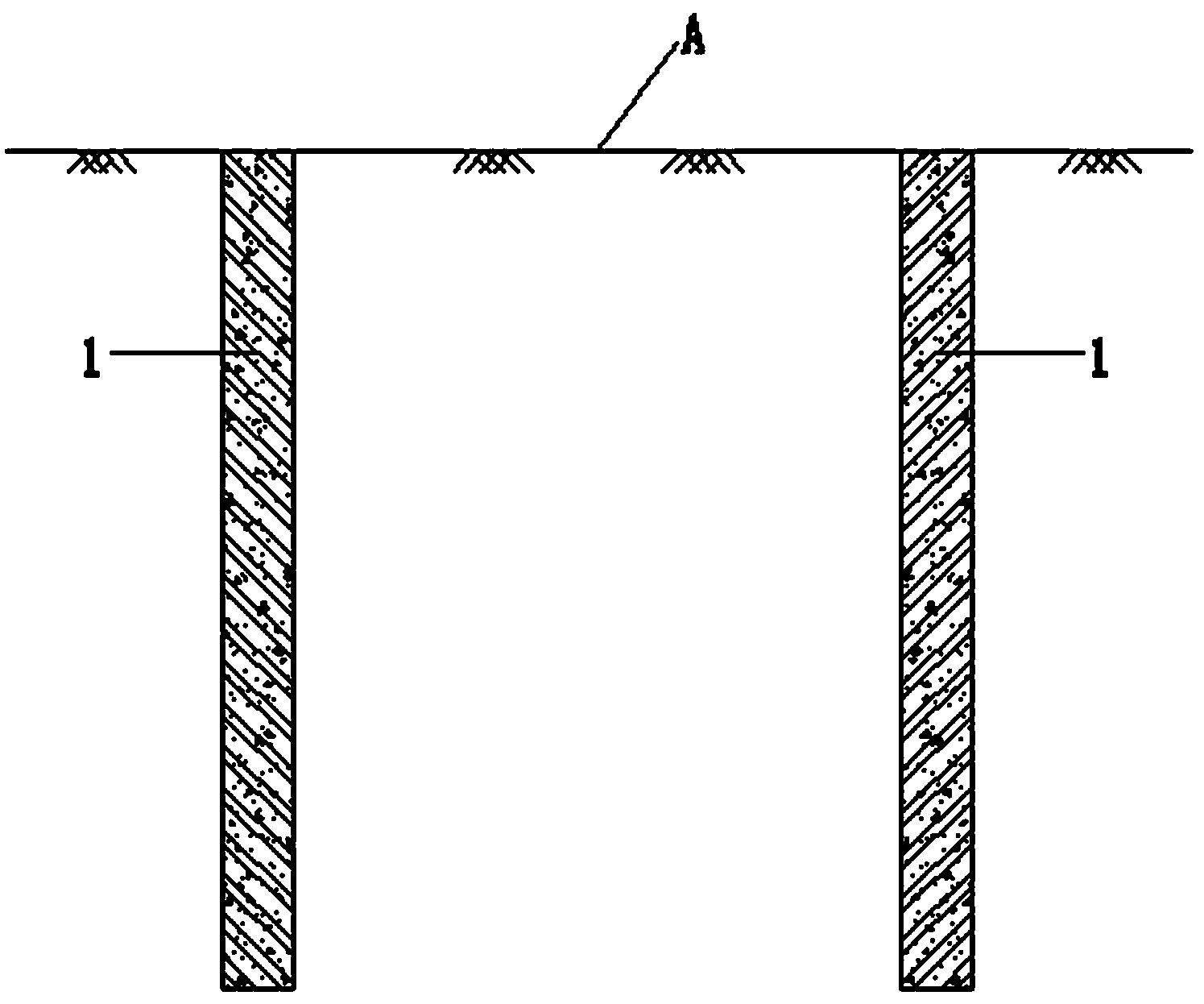 Deep function pit supporting structure in karst geology condition and construction method thereof