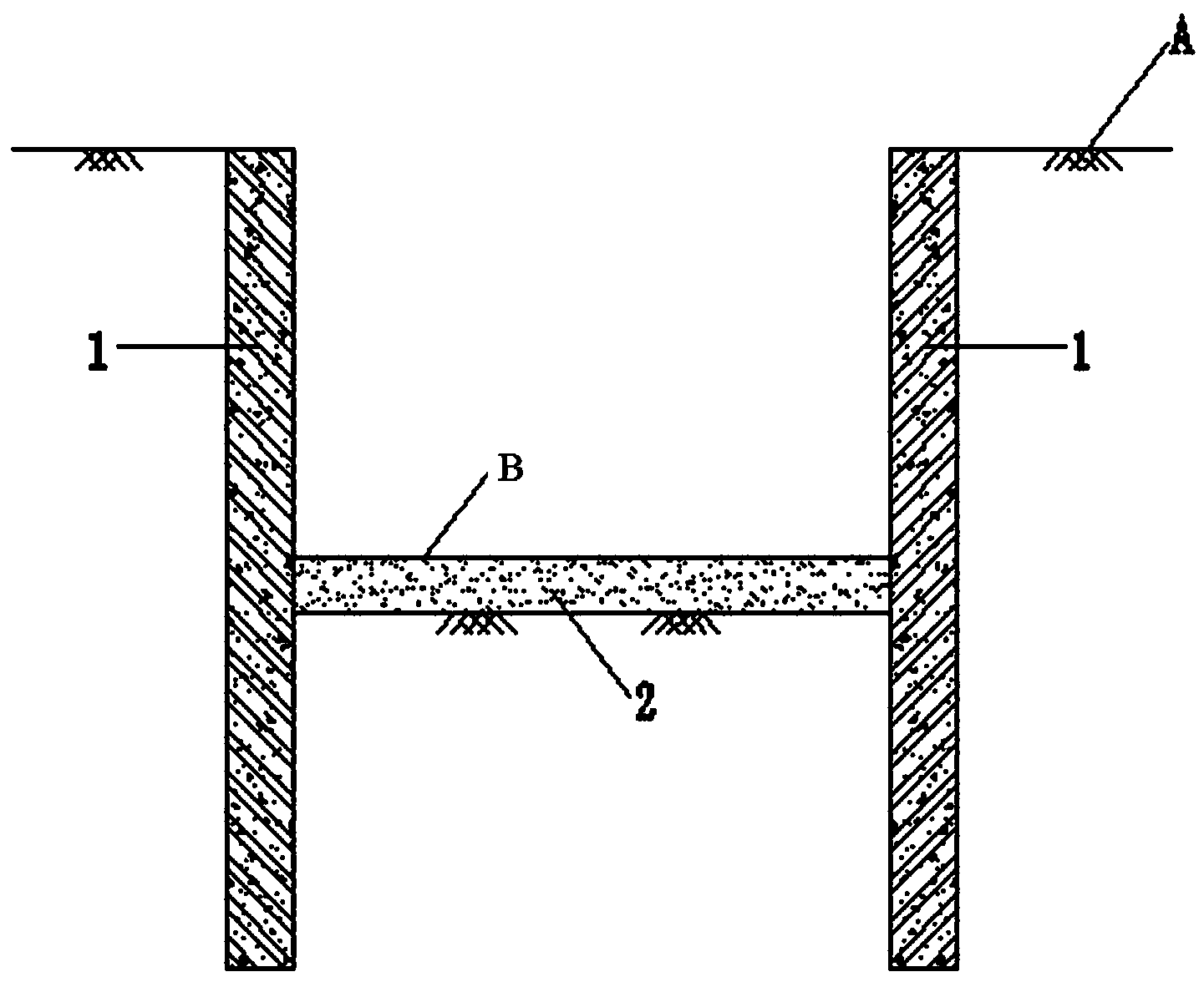 Deep function pit supporting structure in karst geology condition and construction method thereof