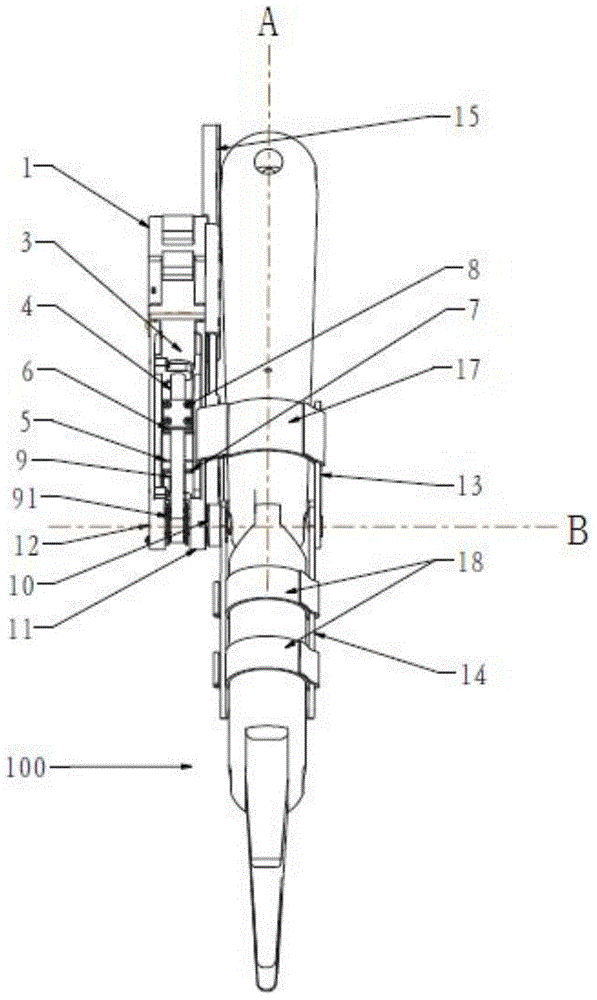 Elbow degree of freedom realization device and its working principle of wearable rehabilitation trainer