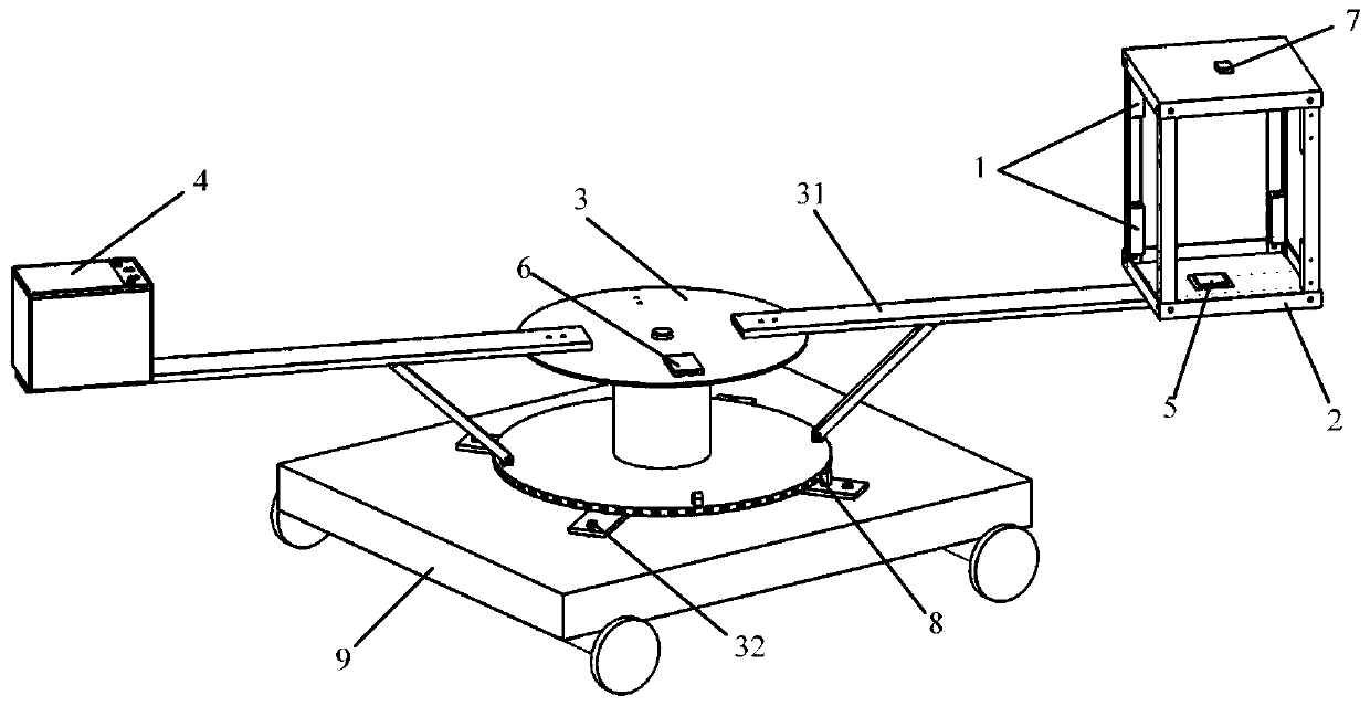 Magnetic sensor array based rotation-movement magnetic anomaly target detection device and method