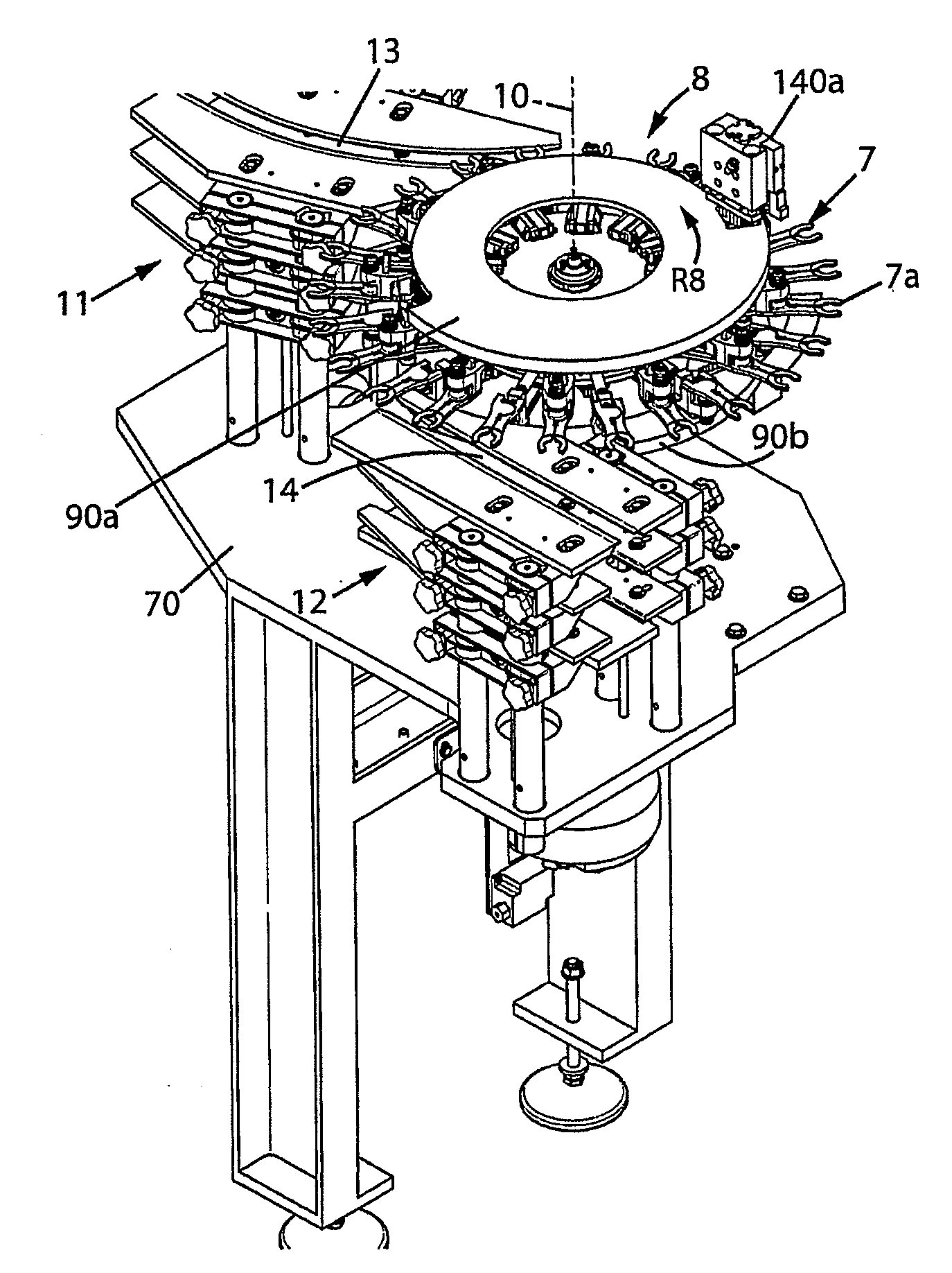 Container switching device