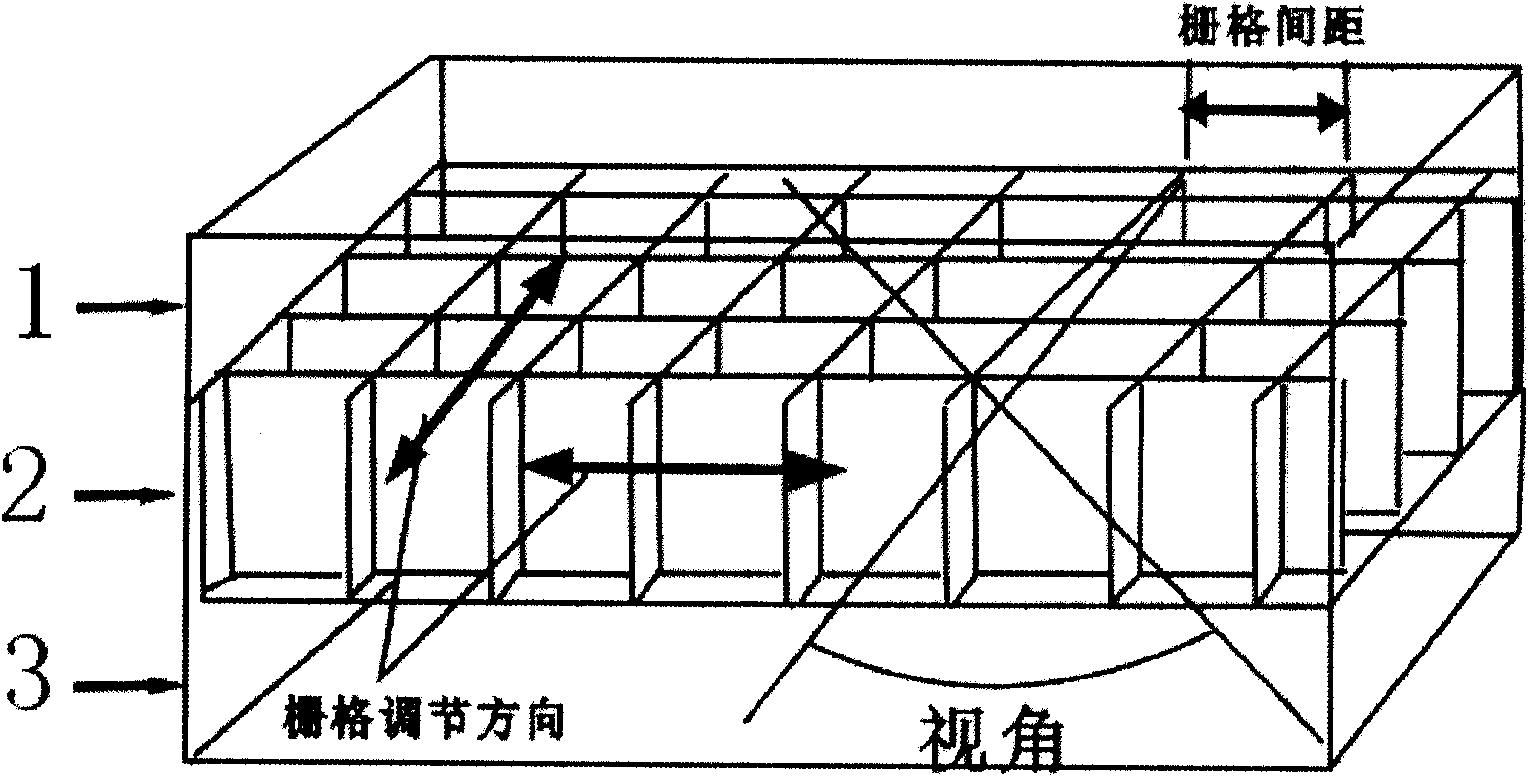 Parallel adjustable grid eyeshield privacy protecting adhesive film