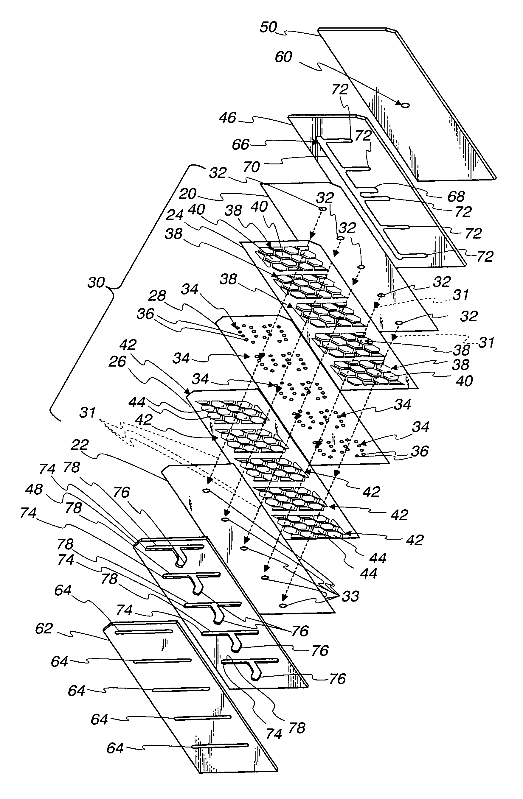 Fluid flow distribution device