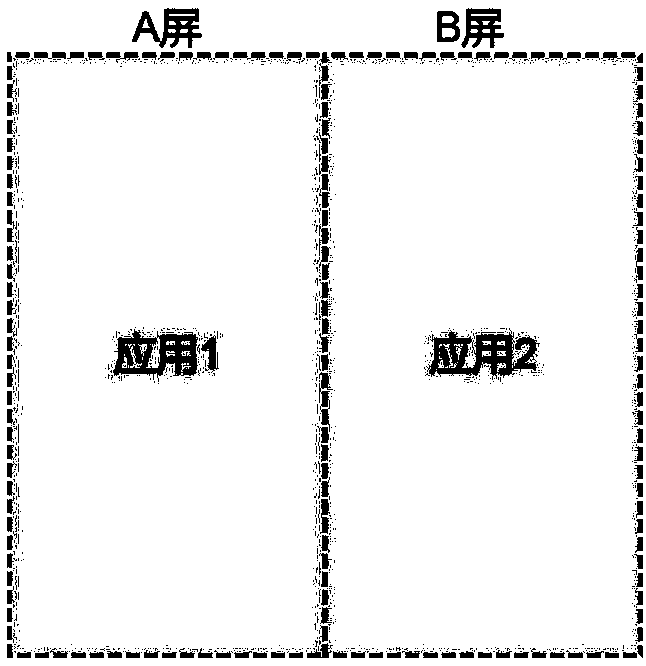 Application identifier display method and device, multi-screen terminal and storage medium