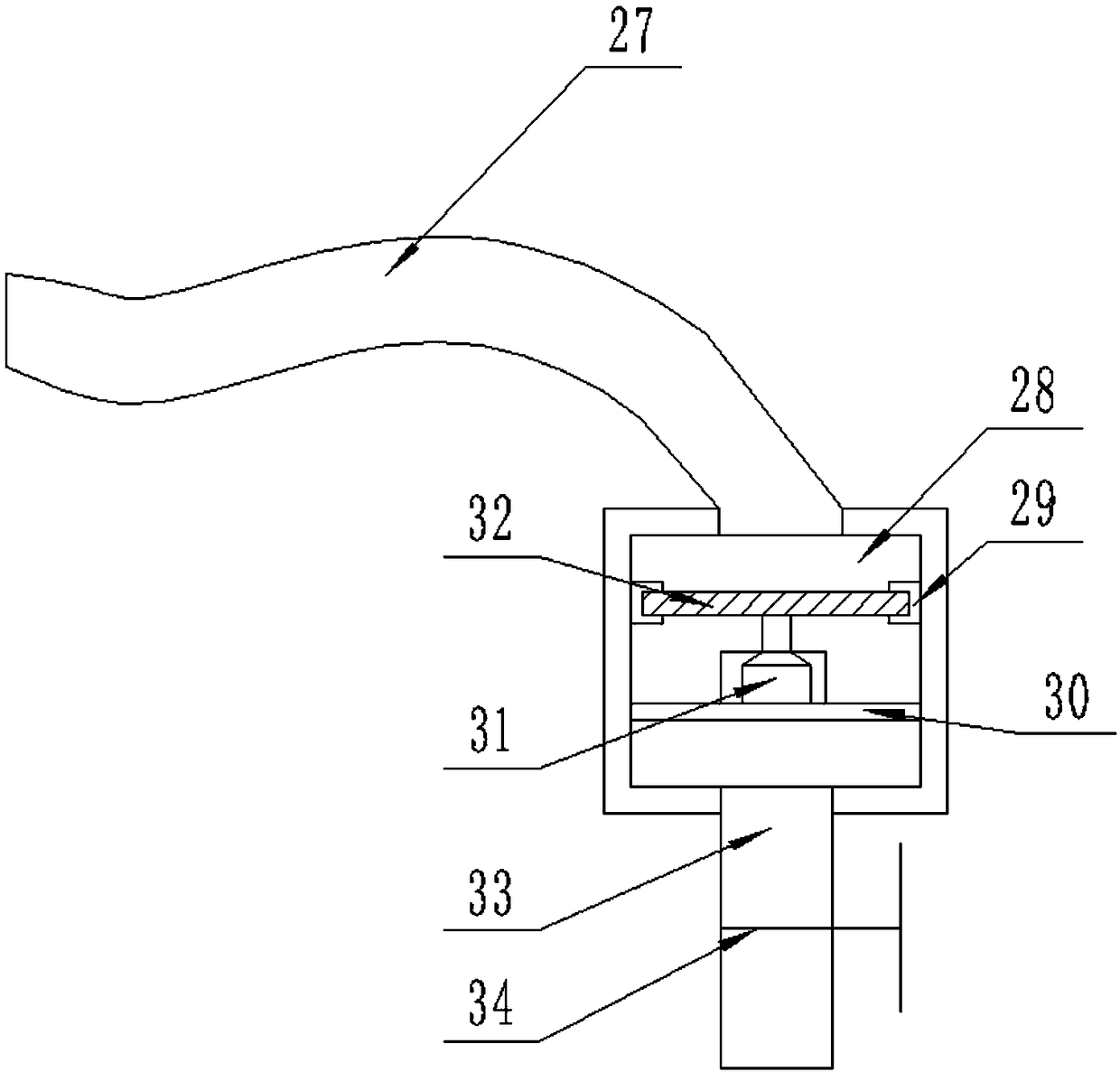 Machining cooling liquid filtering device