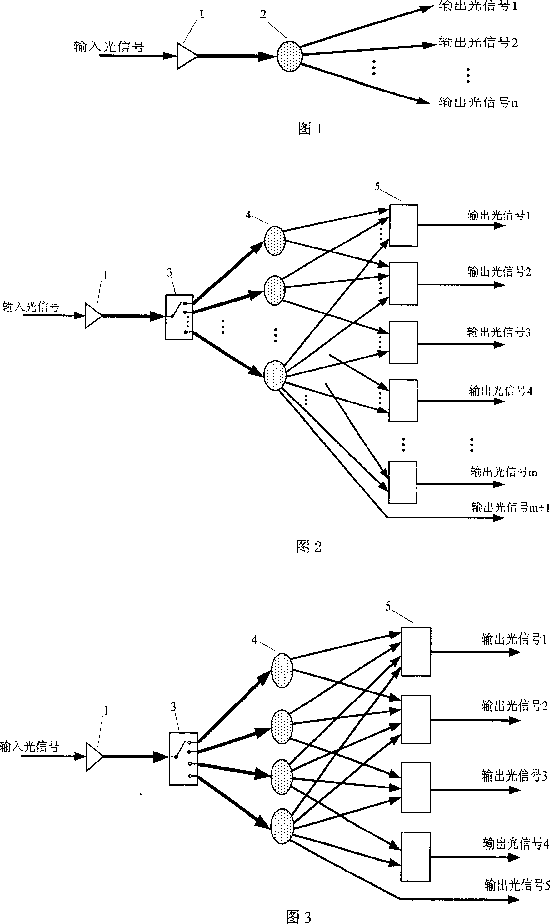 Fanout digit variable optical shunt