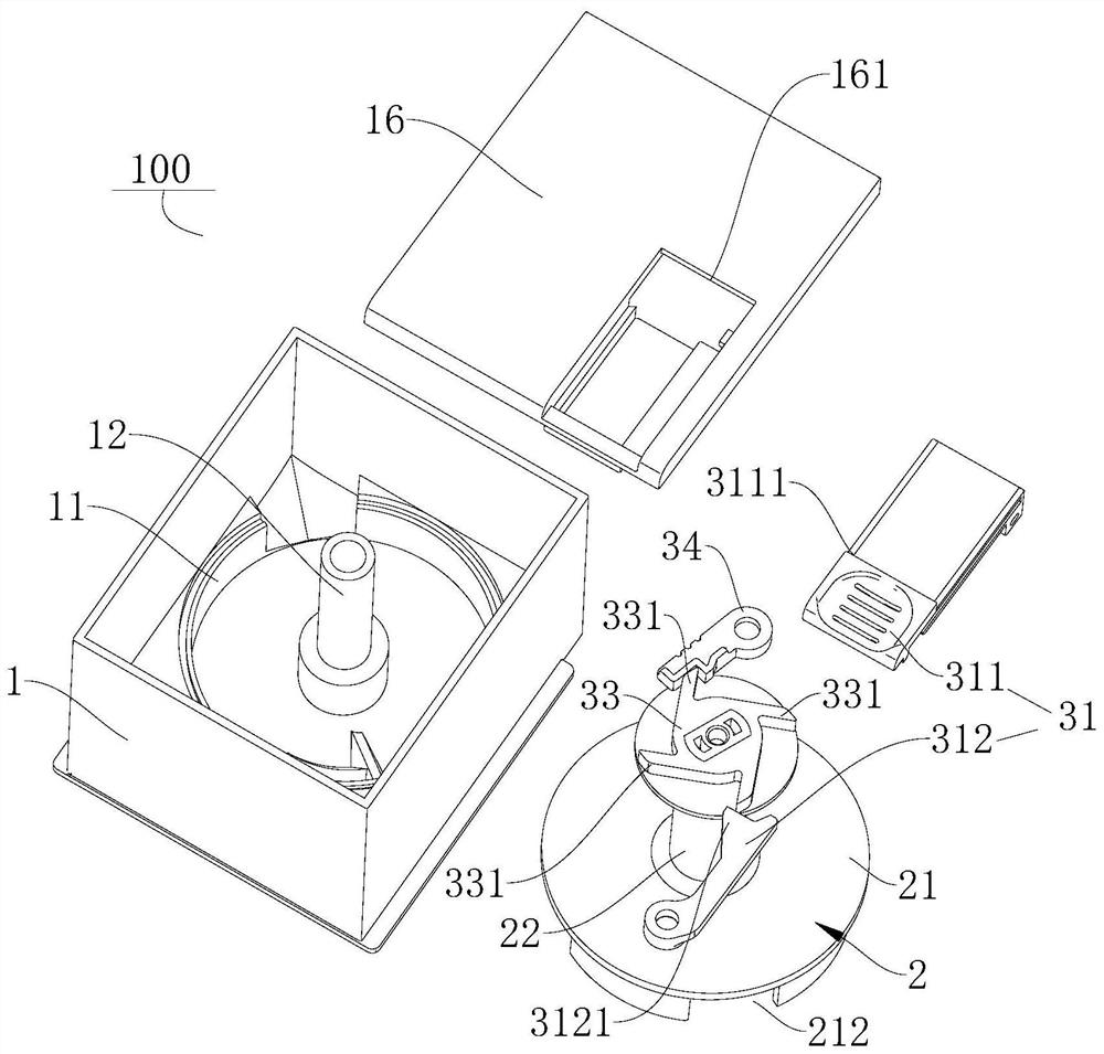 Dosing devices, dosing components and washing equipment