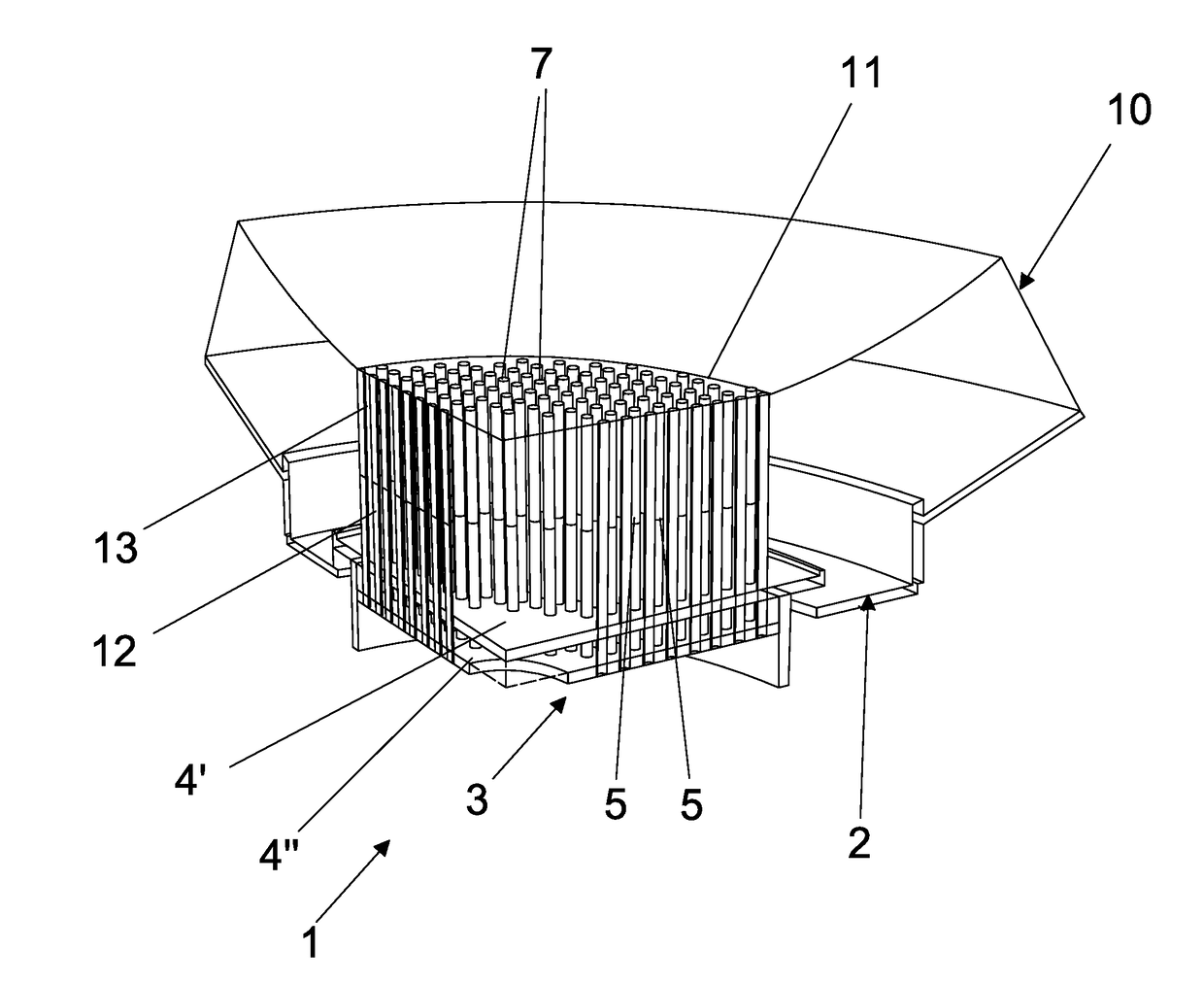 Direct current electric arc furnace for metallurgical plant