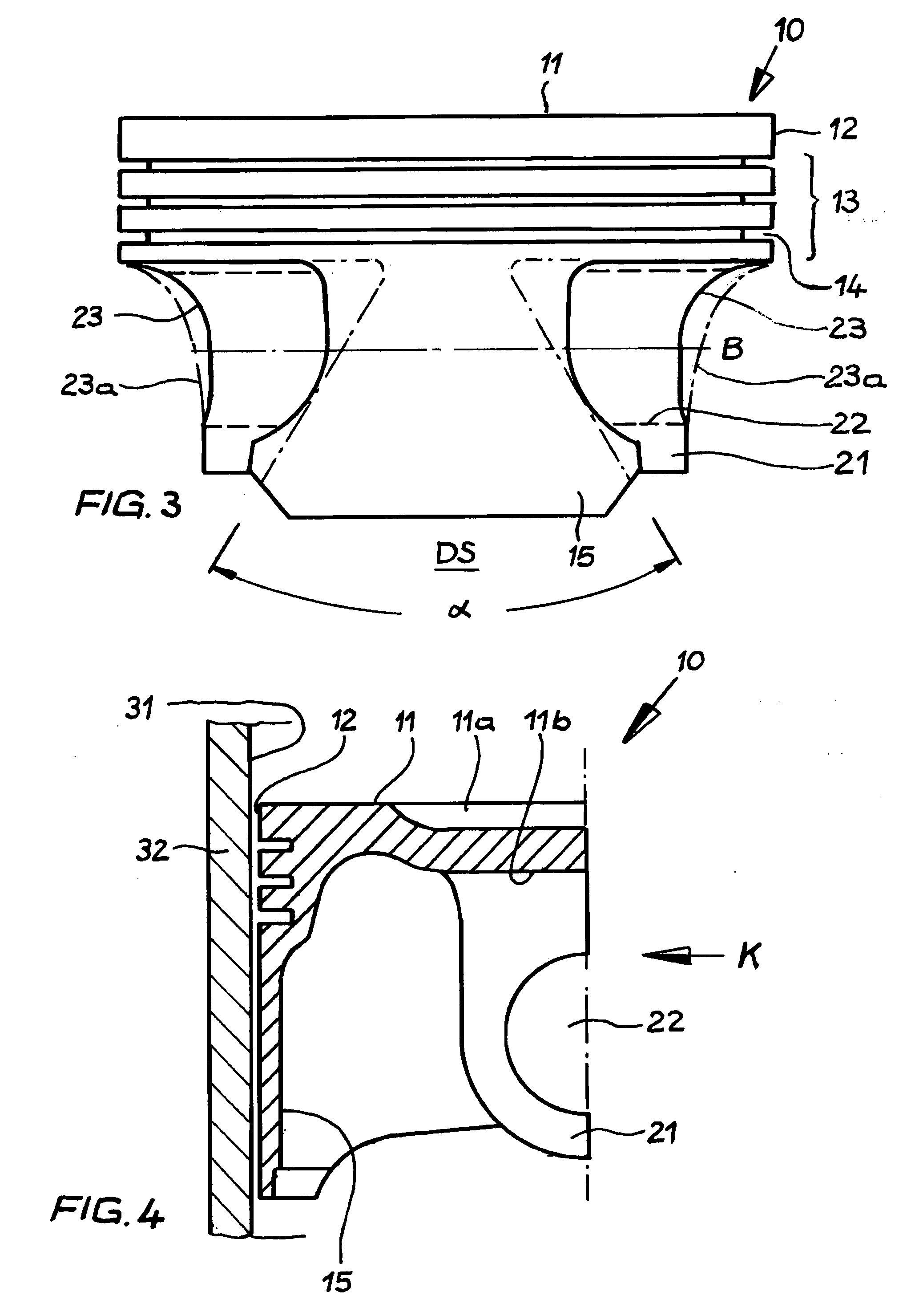 Piston for an internal combustion engine