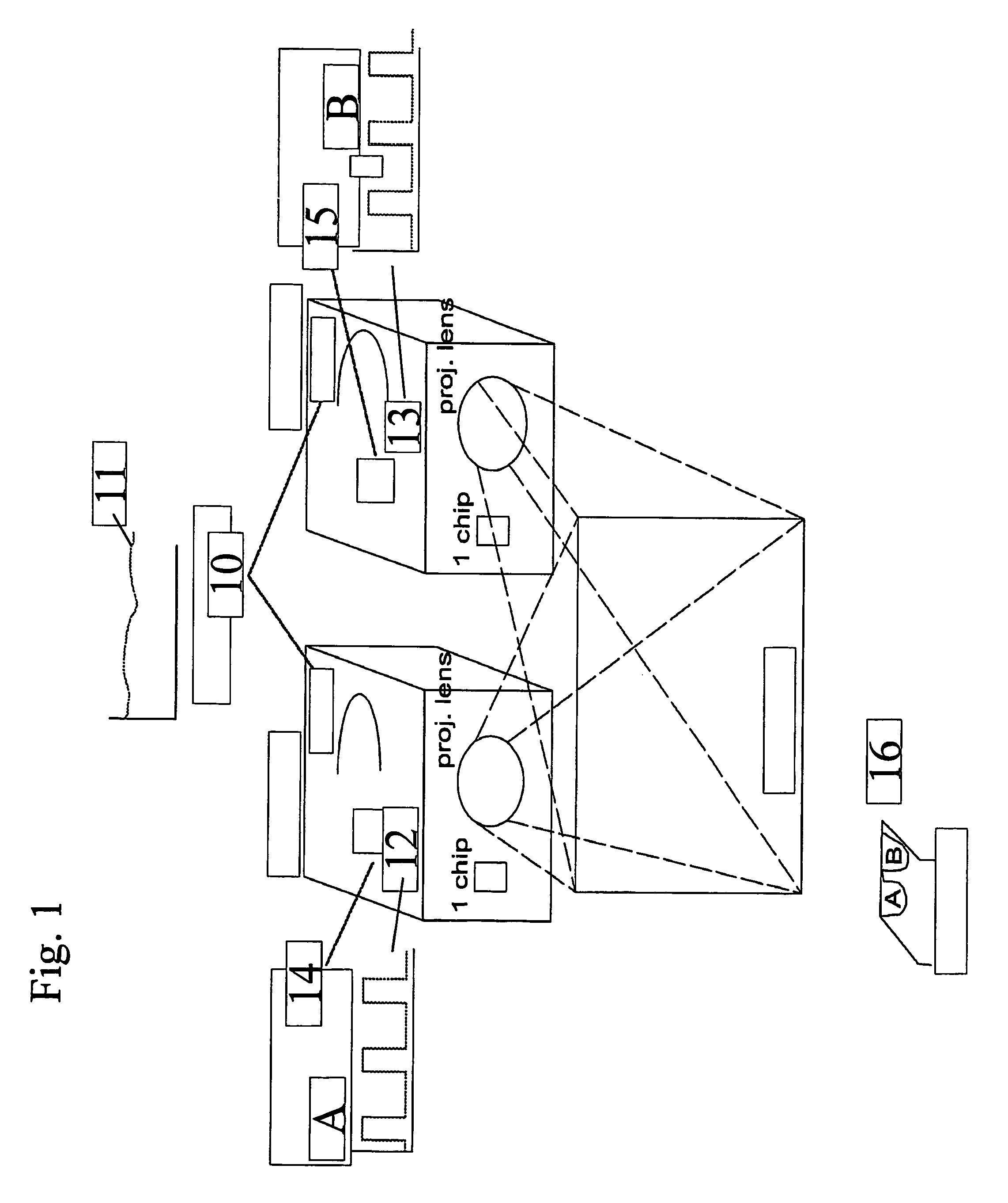 Method and device for performing stereoscopic image display based on color selective filters