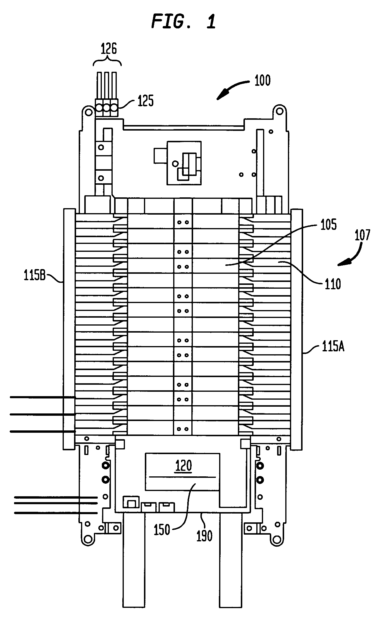 Selection line and serial control of remote operated devices in an integrated power distribution system