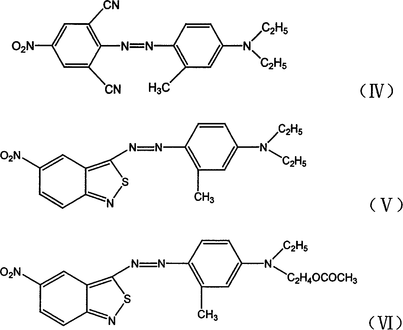 Dispersed blue dye composition