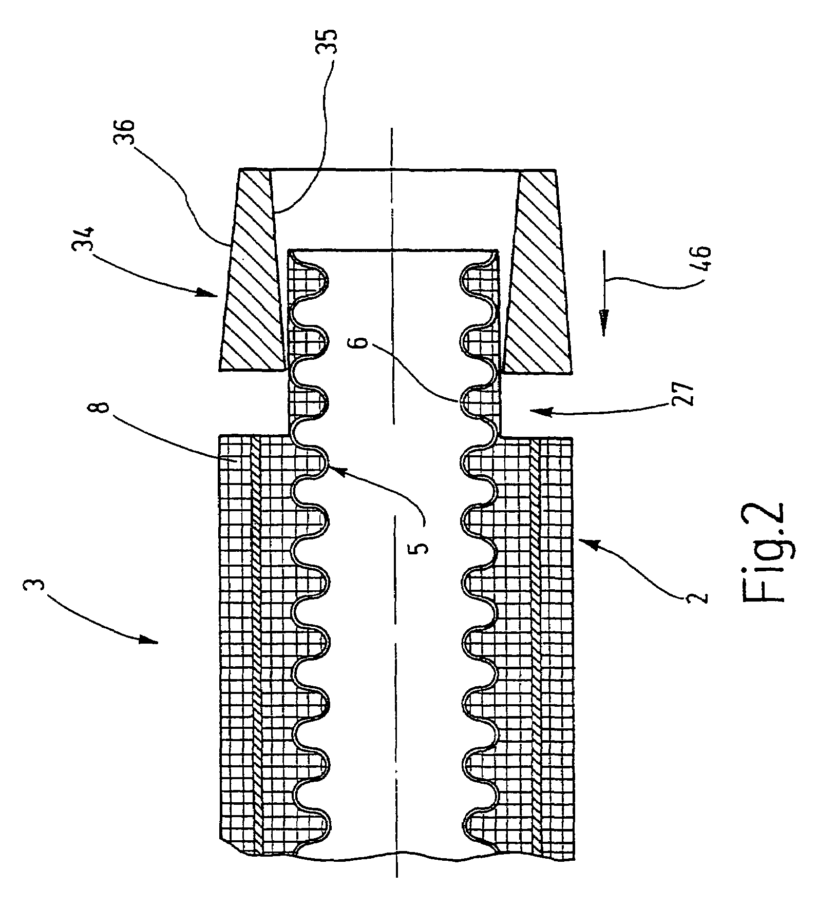 Flexible corrugated hose fitting