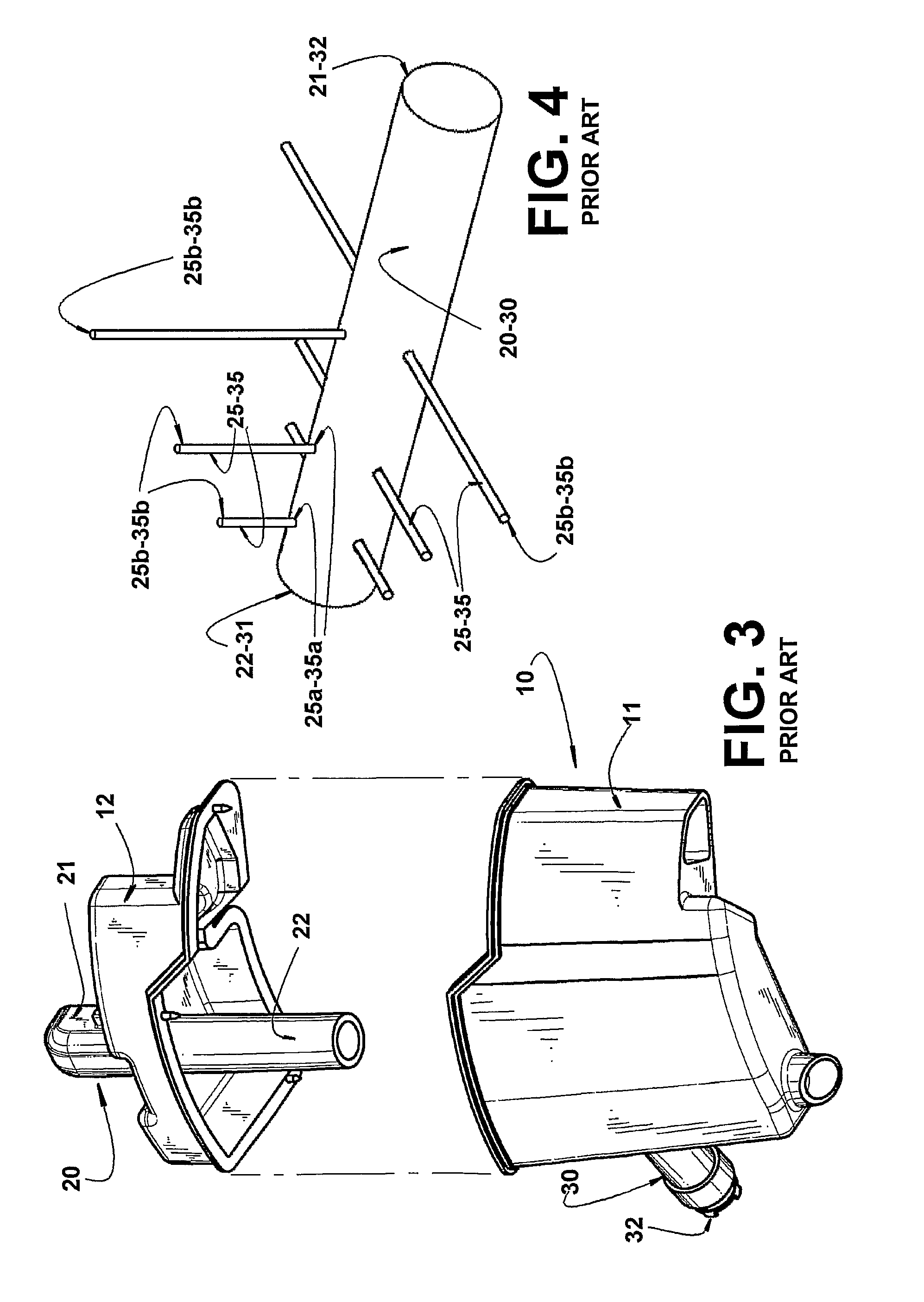 Resonator arrangement in an acoustic muffler for a refrigeration compressor