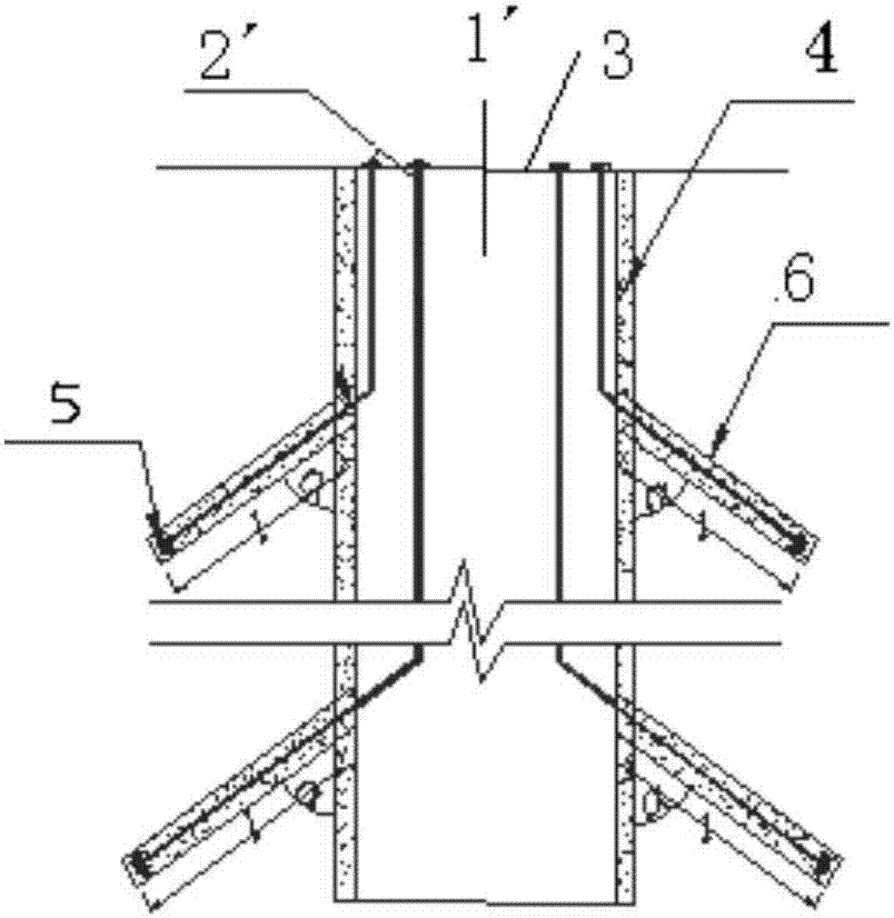 Pre-stressed anchor cable manual hole digging uplift pile and construction method thereof