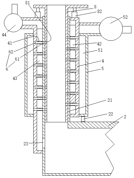 Incinerator gas path structure