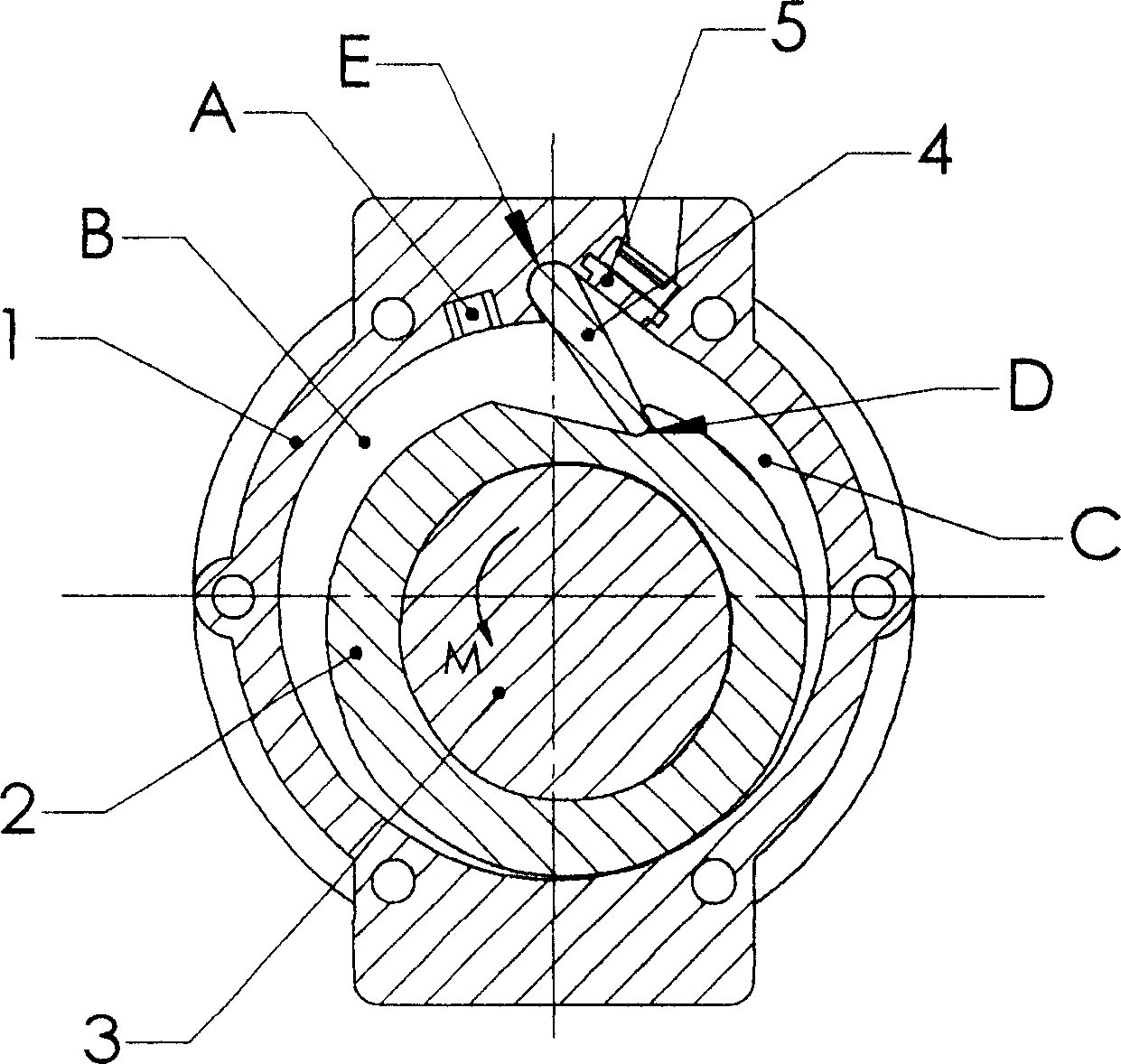 Swing plate and rolling loop type compressor