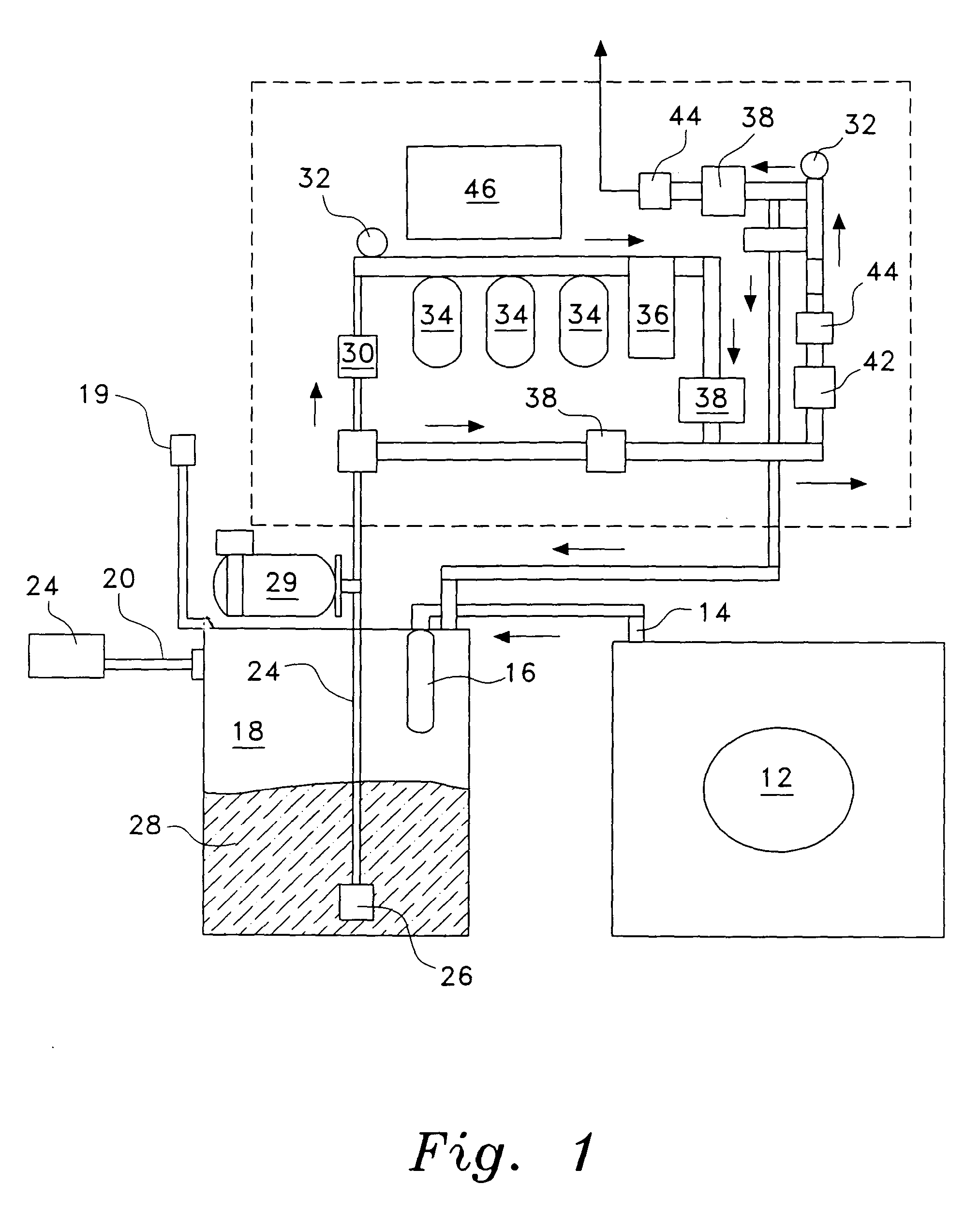 System for recycling washing machine water