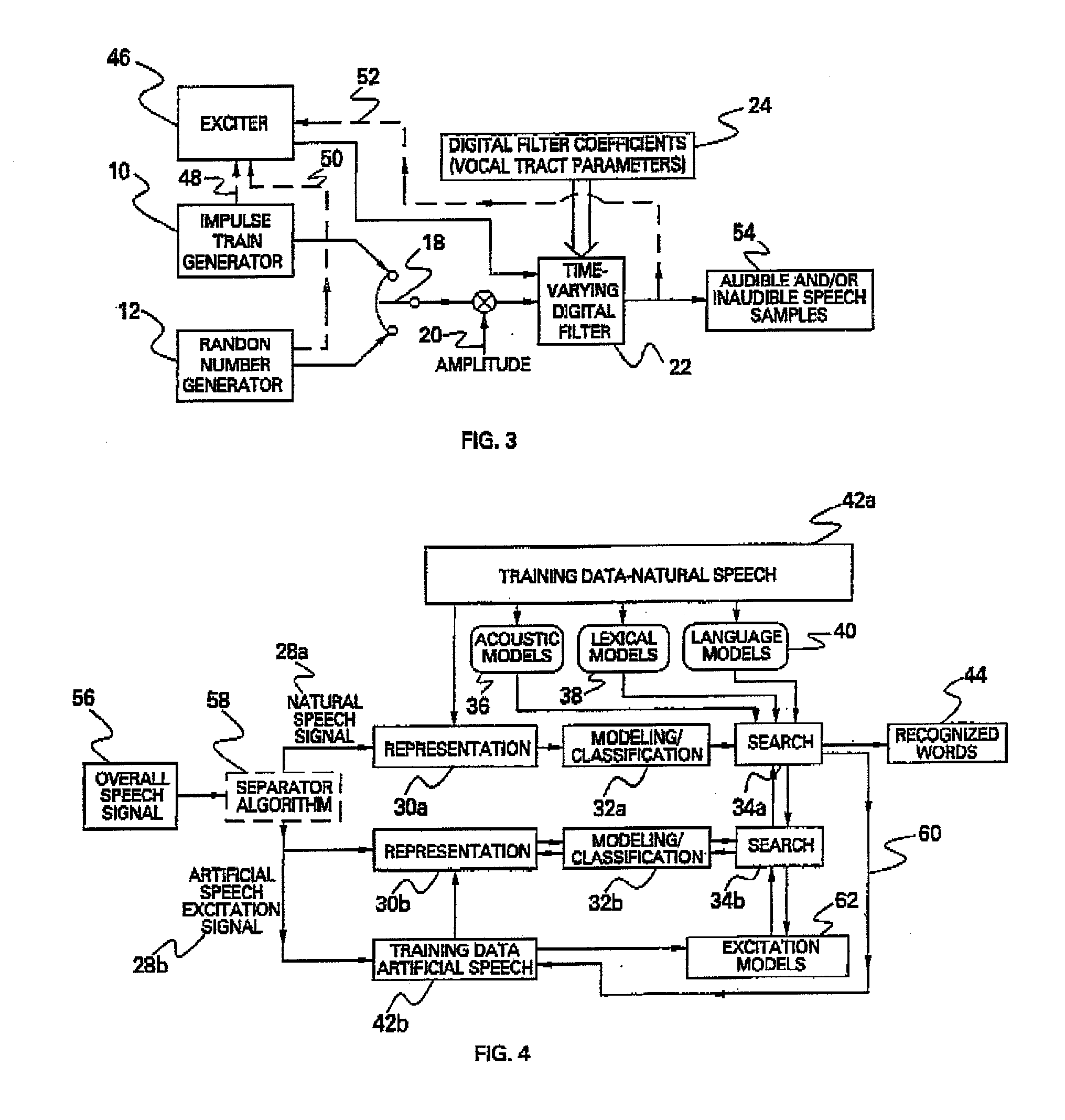 Signal injection coupling into the human vocal tract for robust audible and inaudible voice recognition