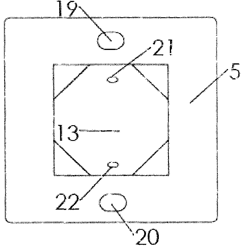 Angular displacement laser interferometer calibrating method and device based on dual-standard optical axis gas bath