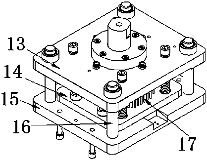 Automatic paper circle blanking device and method