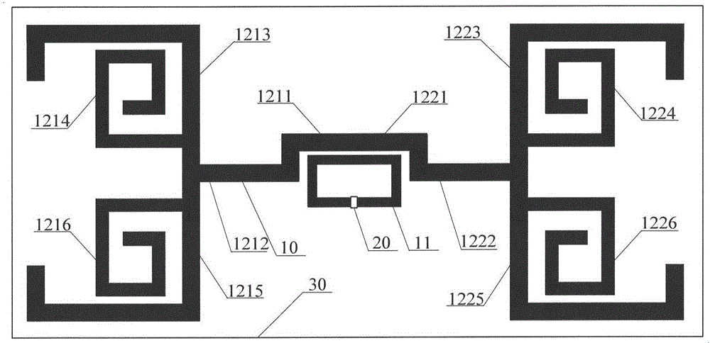 Ultra-wide frequency band electronic tag