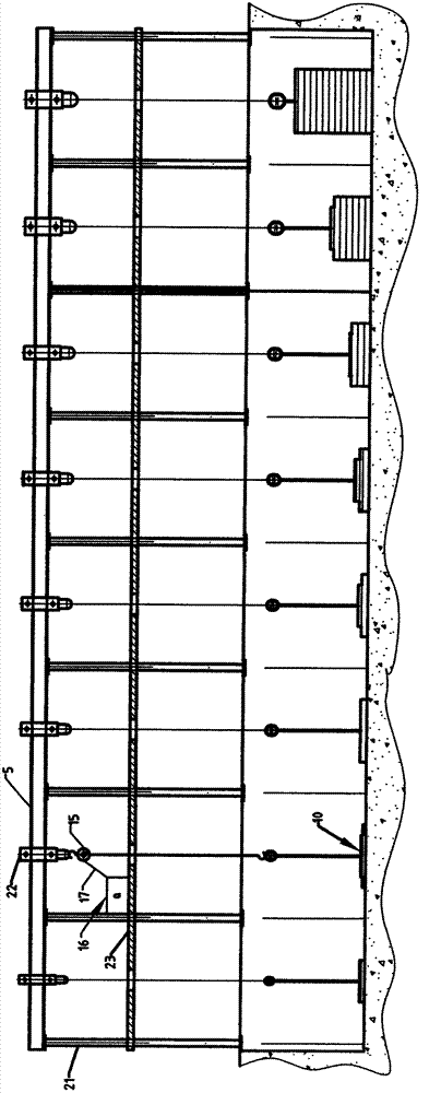 Lever type dynamic load test platform with loads adjustable