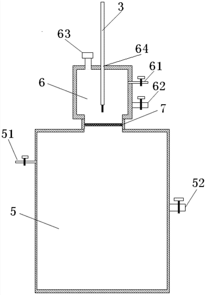 Growth device, growth furnace and preparation method of yttrium lithium fluoride laser crystal