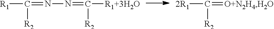 Process for preparing hydrazine hydrate with oxime recycling