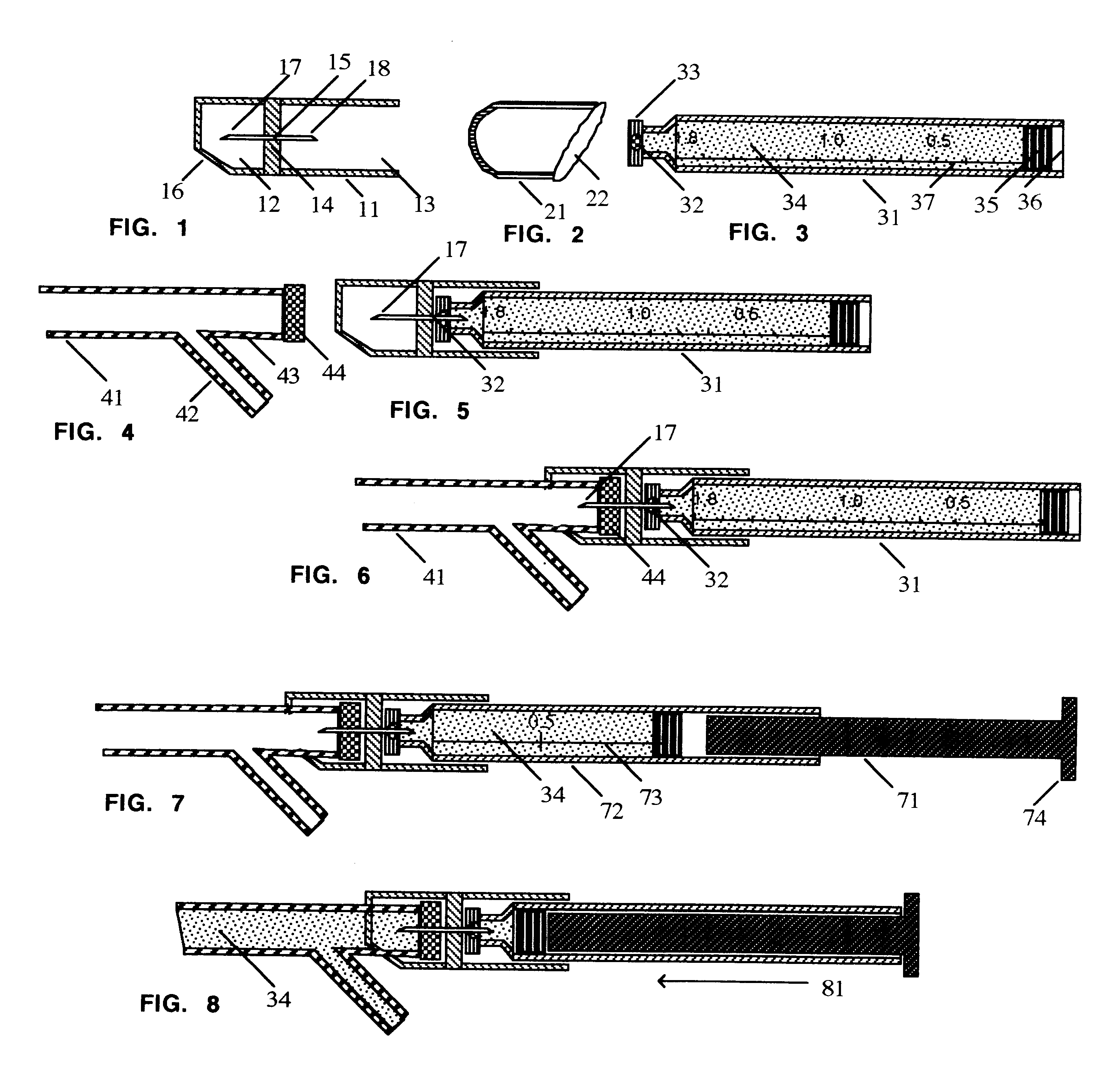 Safe intravenous infusion port injectors