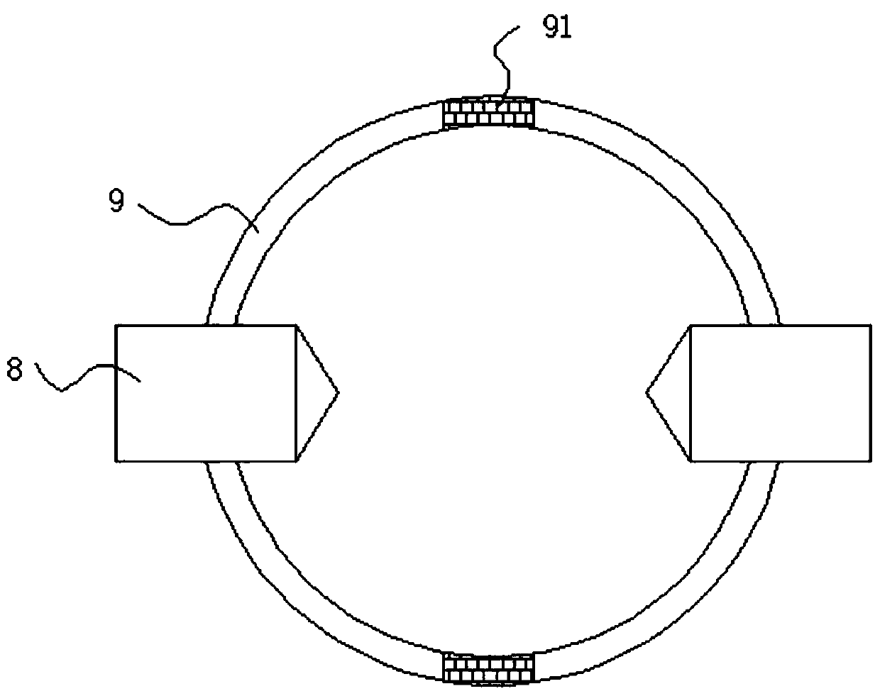 PVC material smashing and recycling device