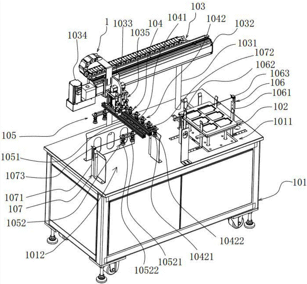 Automatic battery cell feeding, cutting, detecting and welding machine