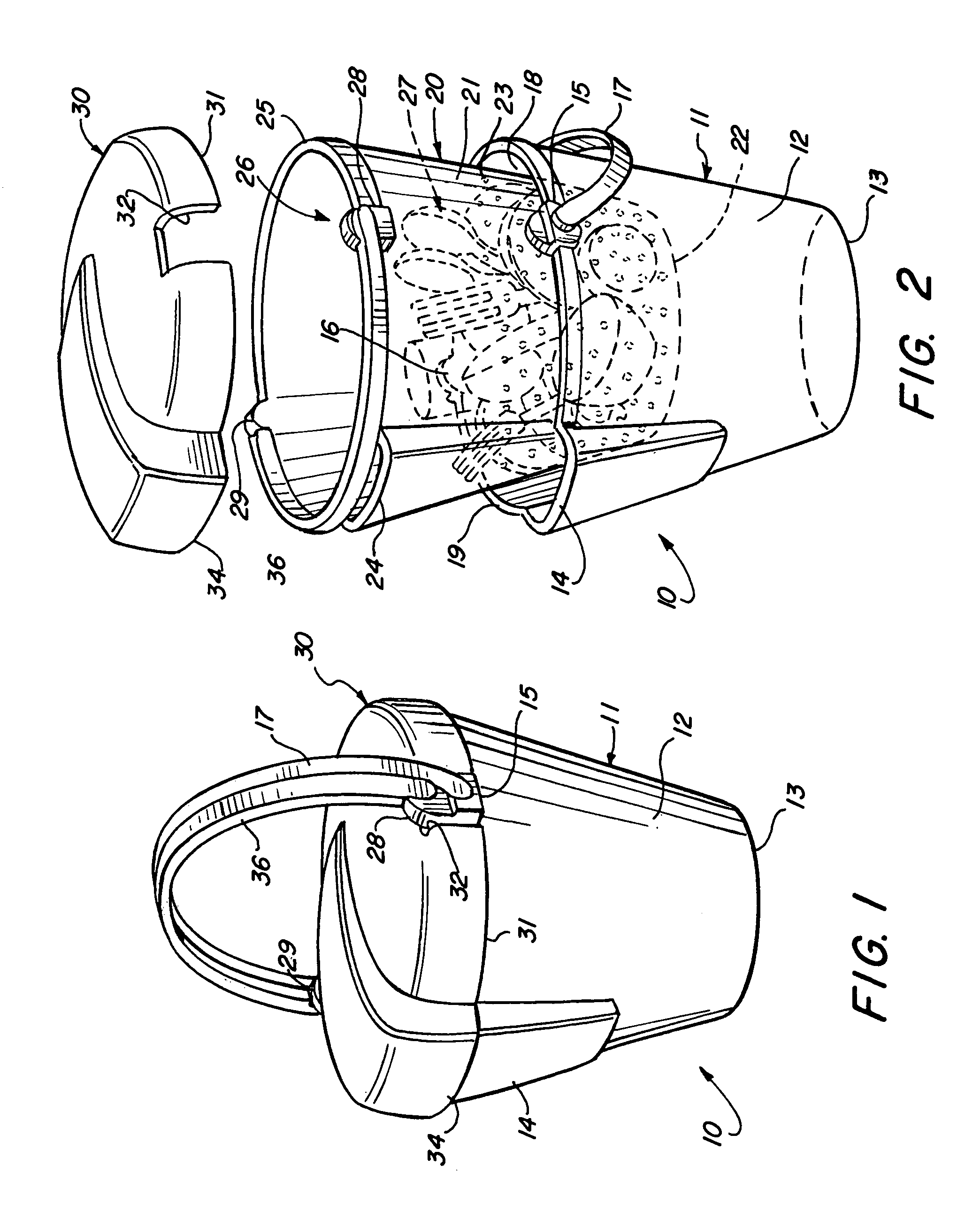 Cleaning device for utensils during camping activities