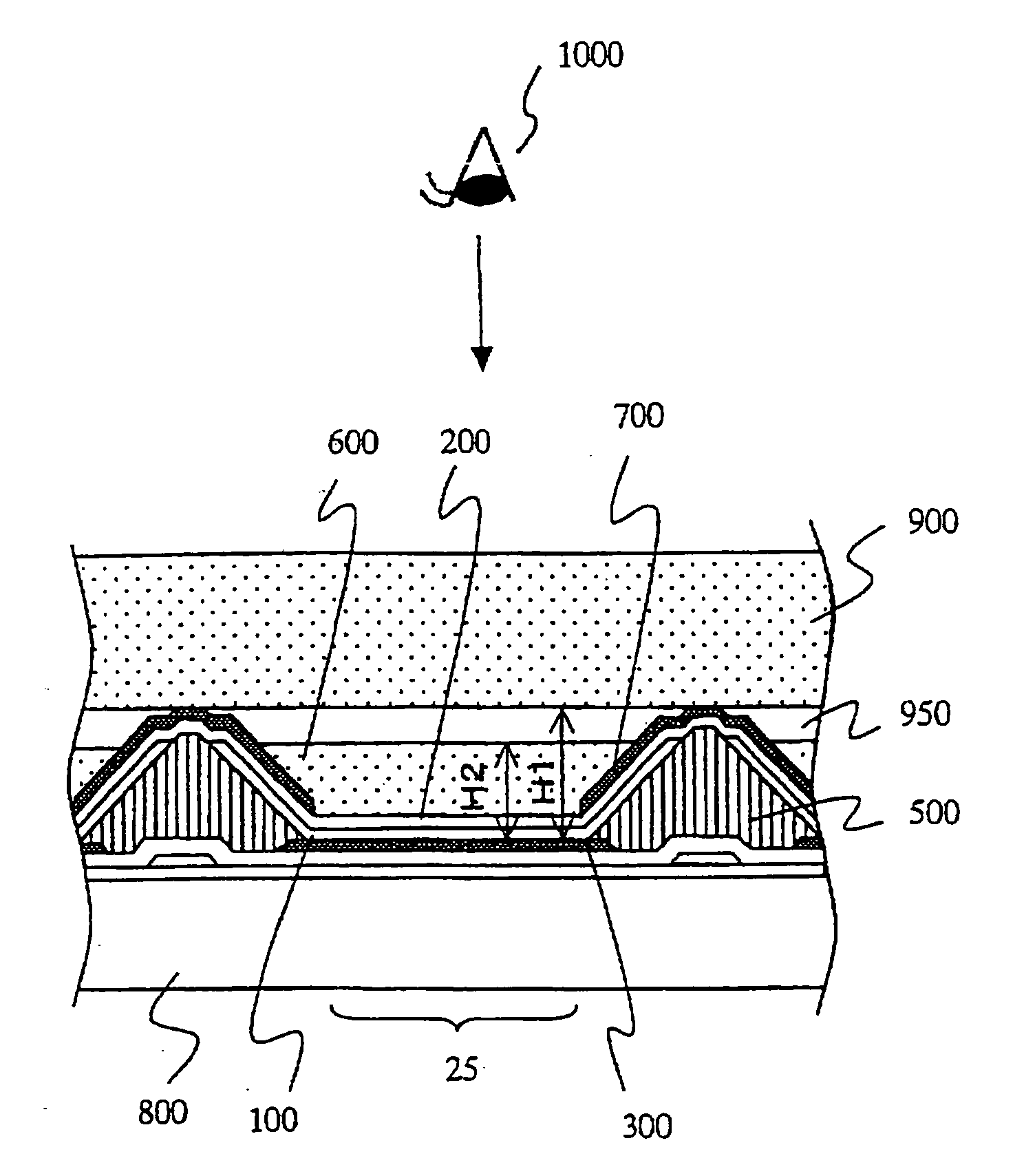 Light-emitting element and display device using same