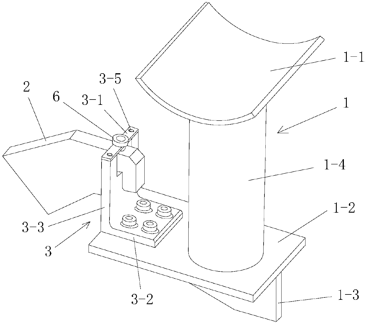 Curtain wall adjustable connection joint structure based on transformation angle iron and construction method