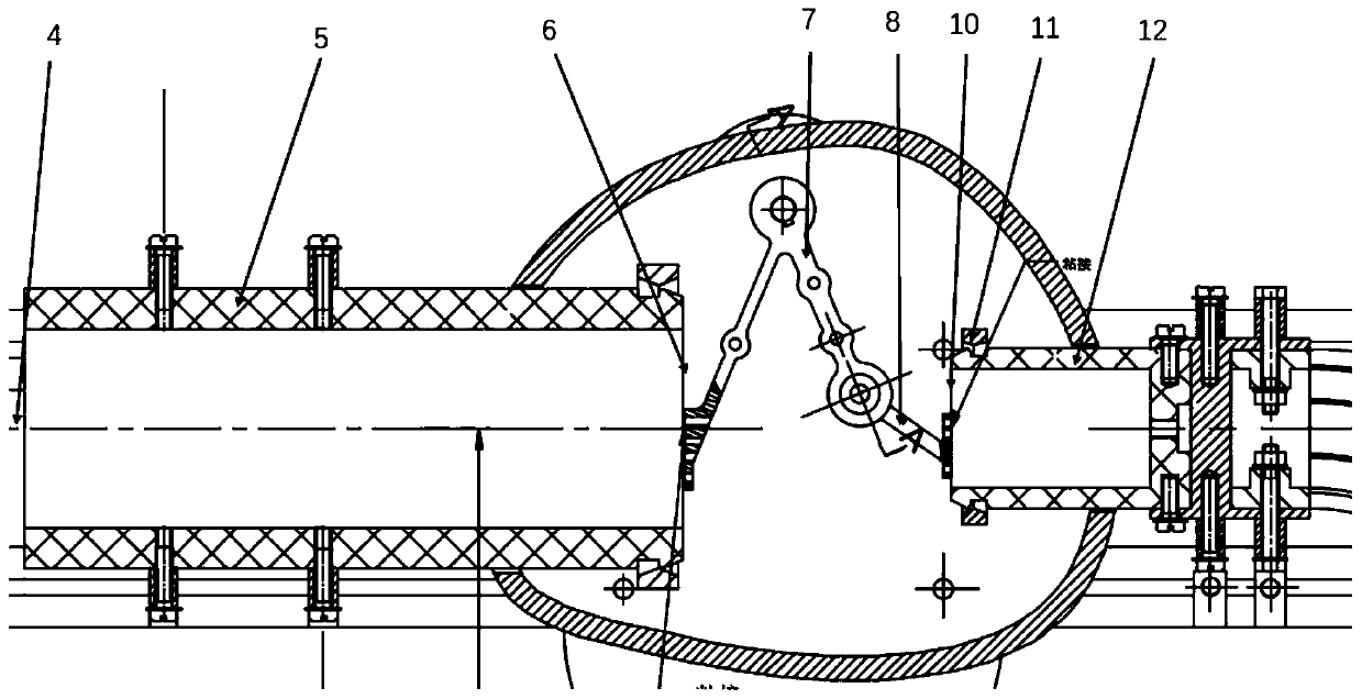 Science popularization display device for displaying human ear structure and working principle