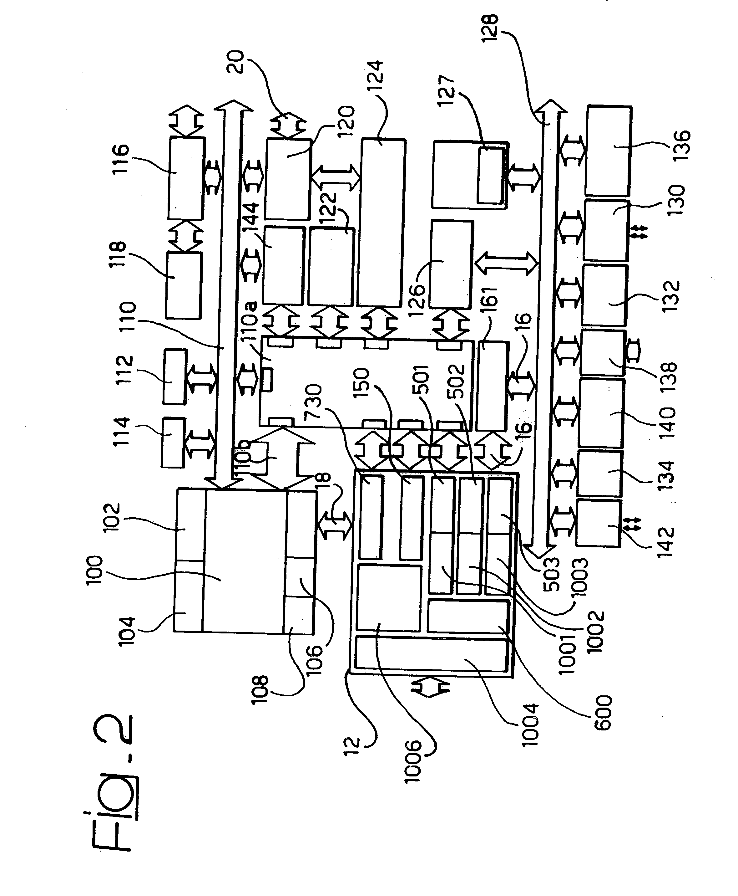 Architecture for dynamically reconfigurable system-on-chip arrangements, related methods and computer program product