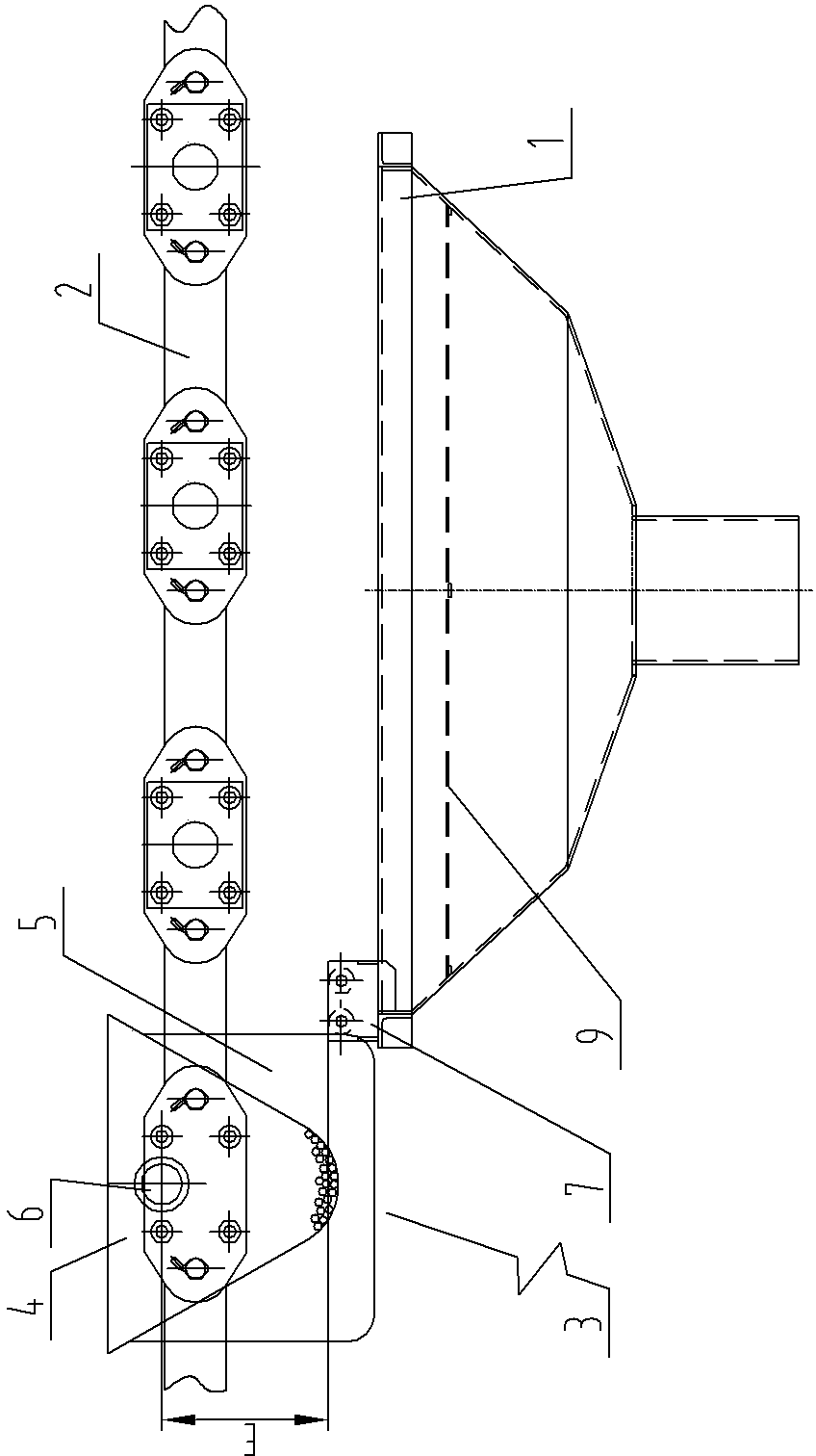 Self-unloading-type blanking device