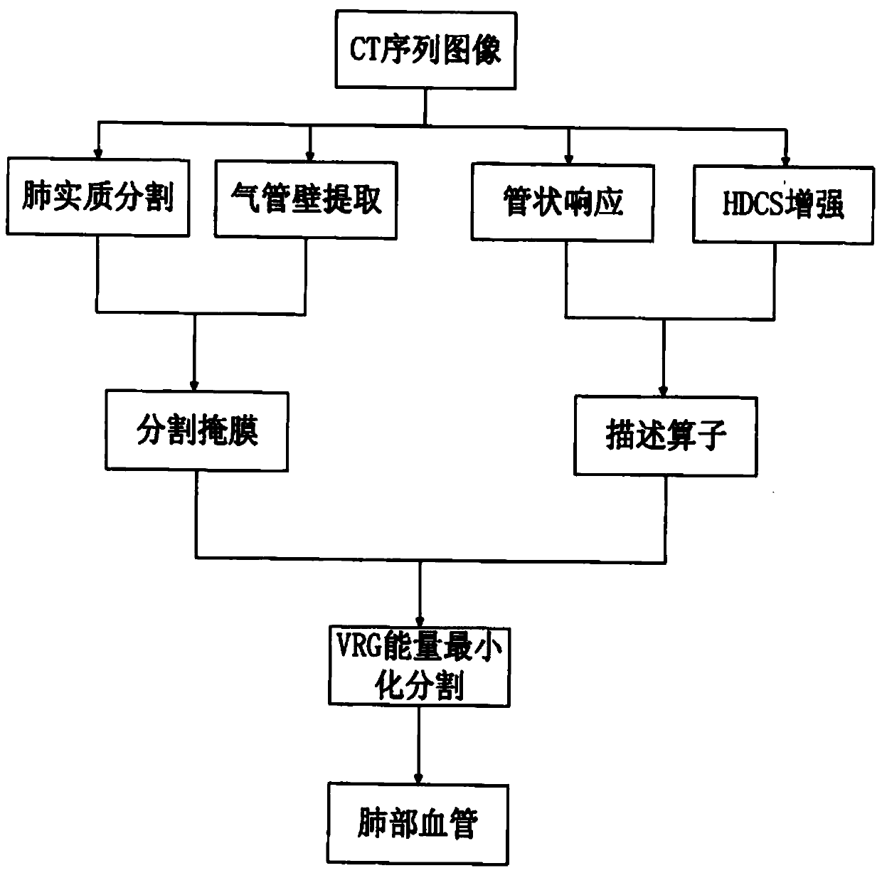 Method for extracting tail end bronchial tree from lung CT image