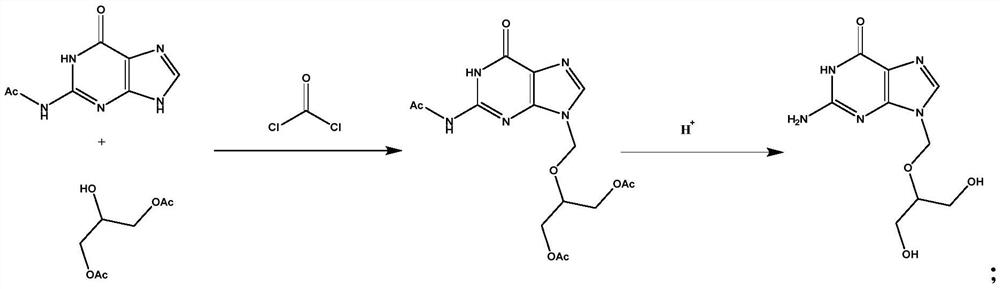 Preparation method and application of ganciclovir