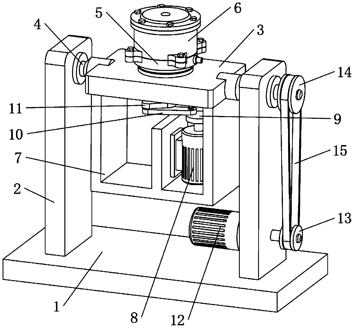 Gravity casting equipment with casting model angle convenient to adjust