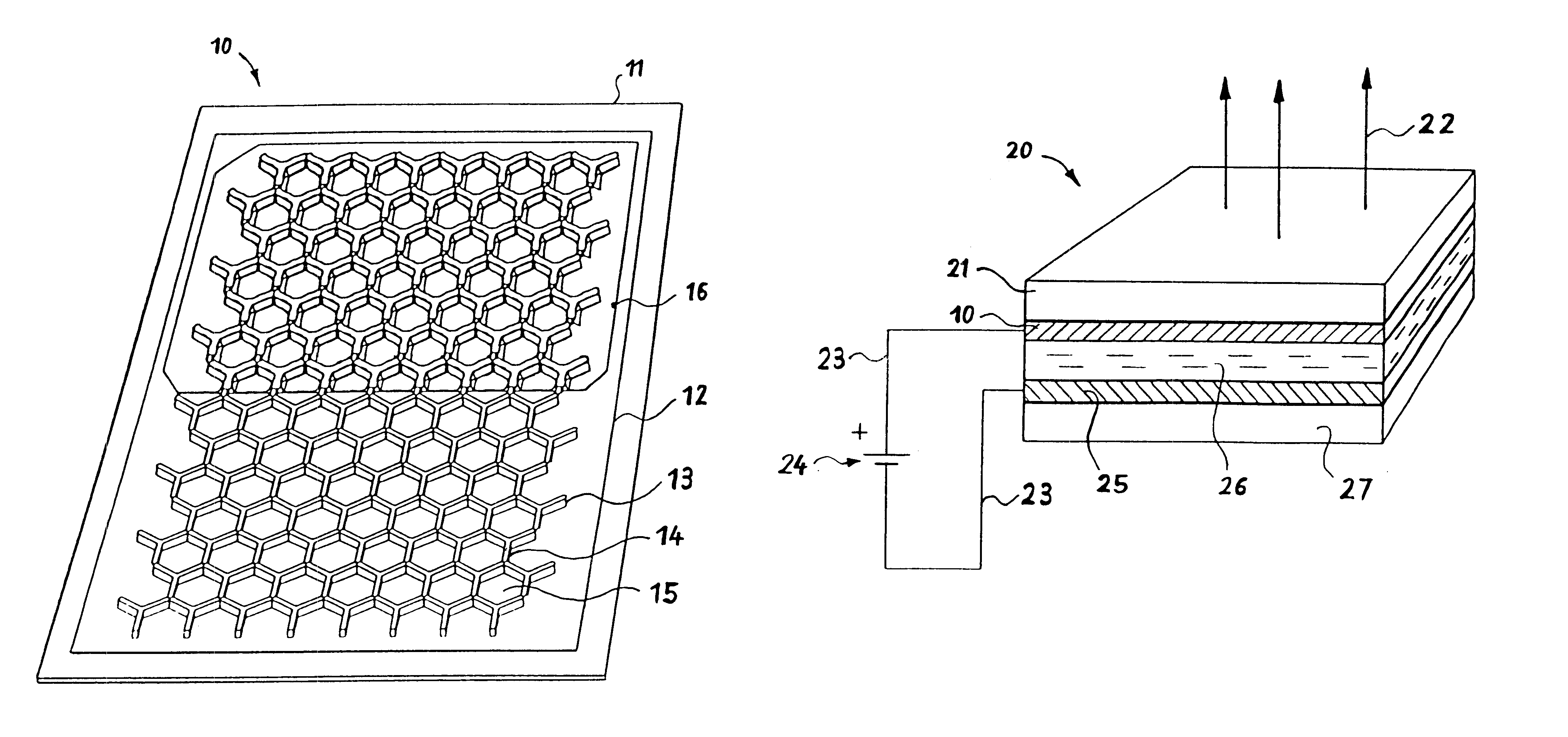 Electrode for use in electro-optical devices