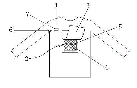 Baby garment with temperature display function