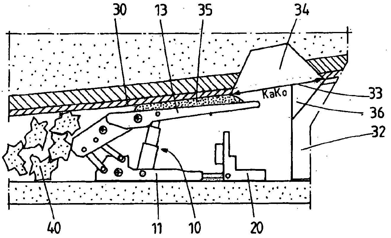 Method for the controlled maintaining of a distance between the roof and the face in longwall mining operations