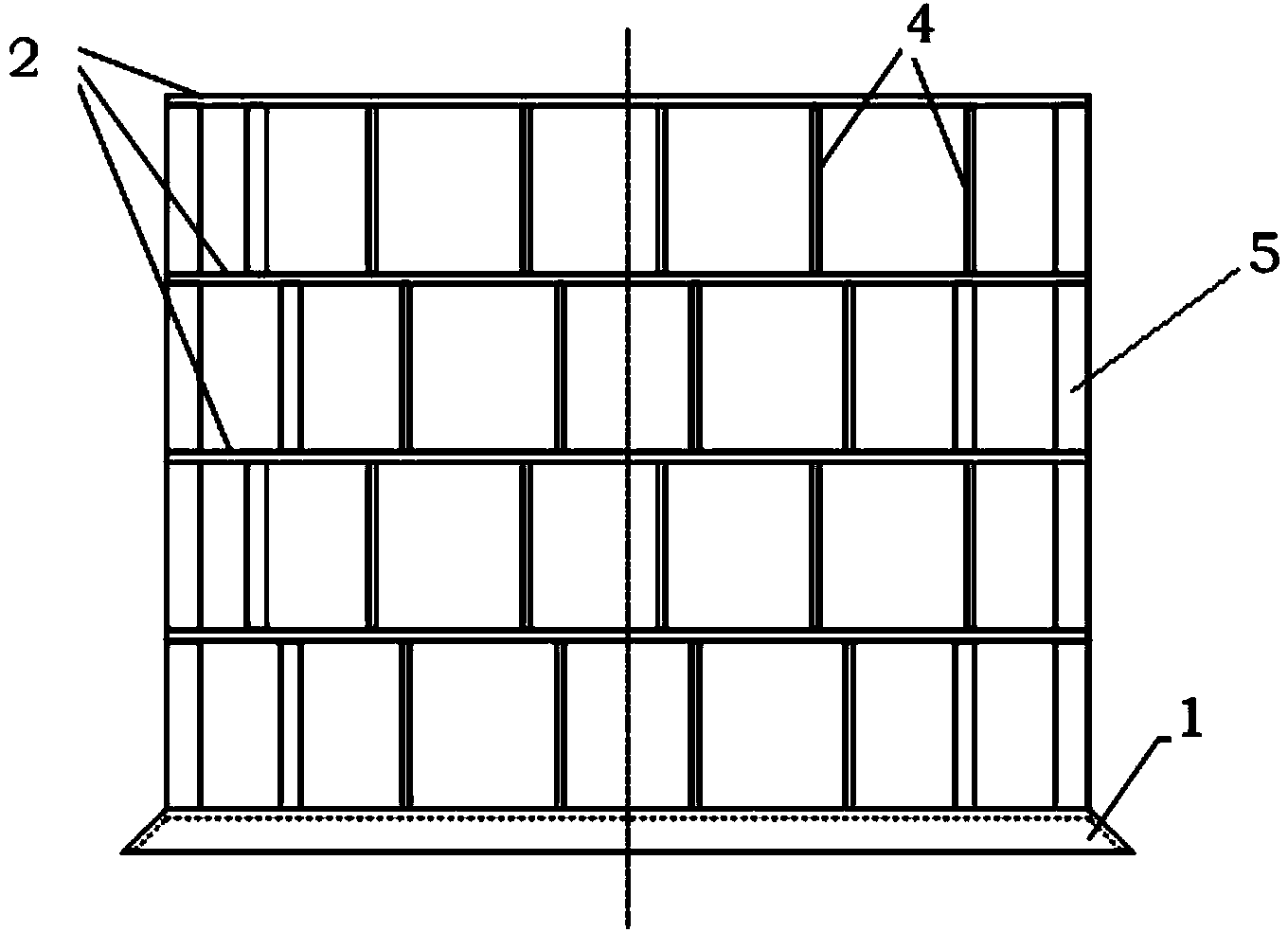 Ladder tower flocculation reaction device