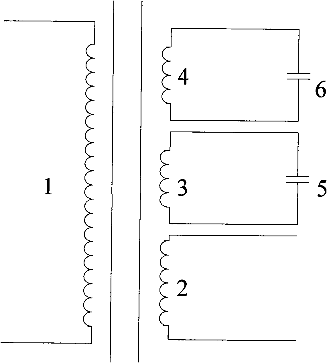 Integrated filter inductance transformer