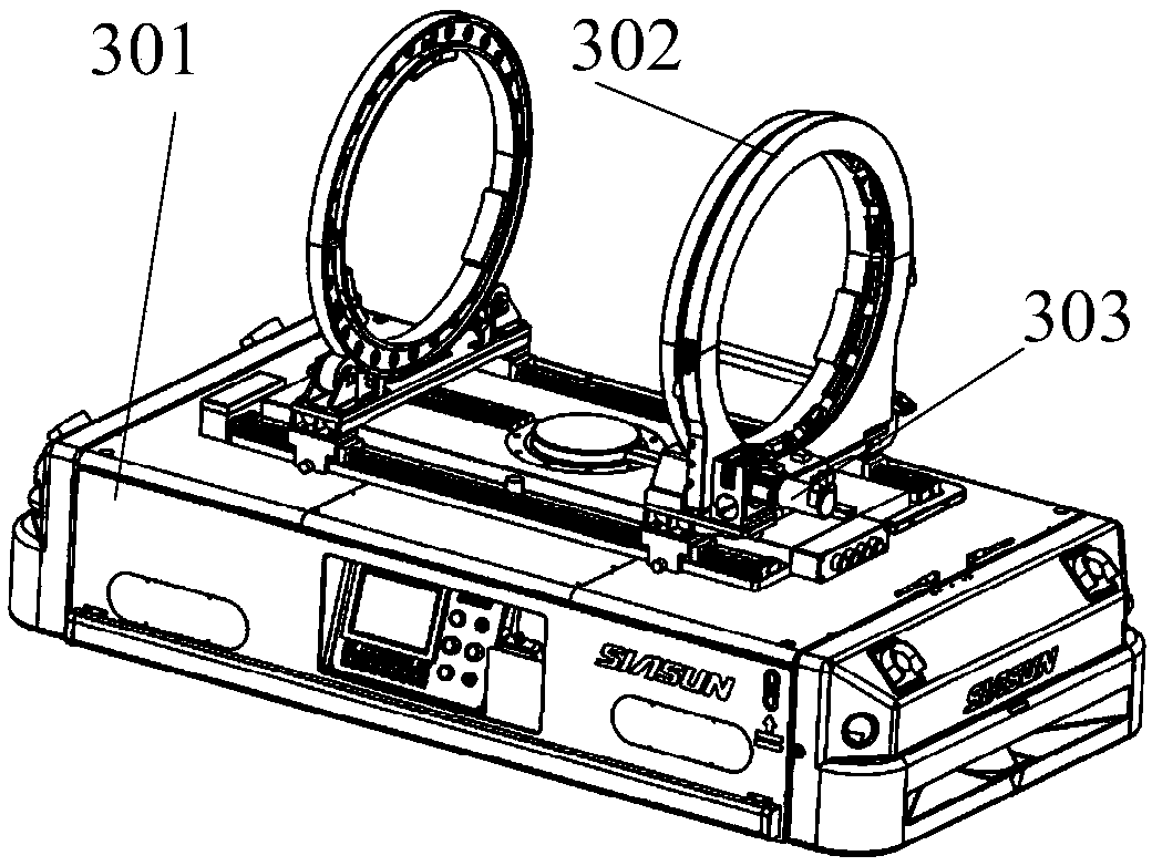 Mechanical arm drilling device and drilling method adapting to automatic logistics